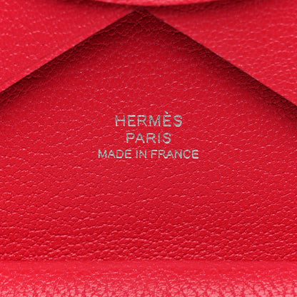 Hermes Chevre Chamkila Calvi Duo Card Case Rose Extreme 6 of 10