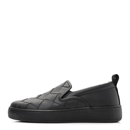 Bottega Veneta Nappa Intrecciato Slip On Sneakers 40 Black 1 of 7