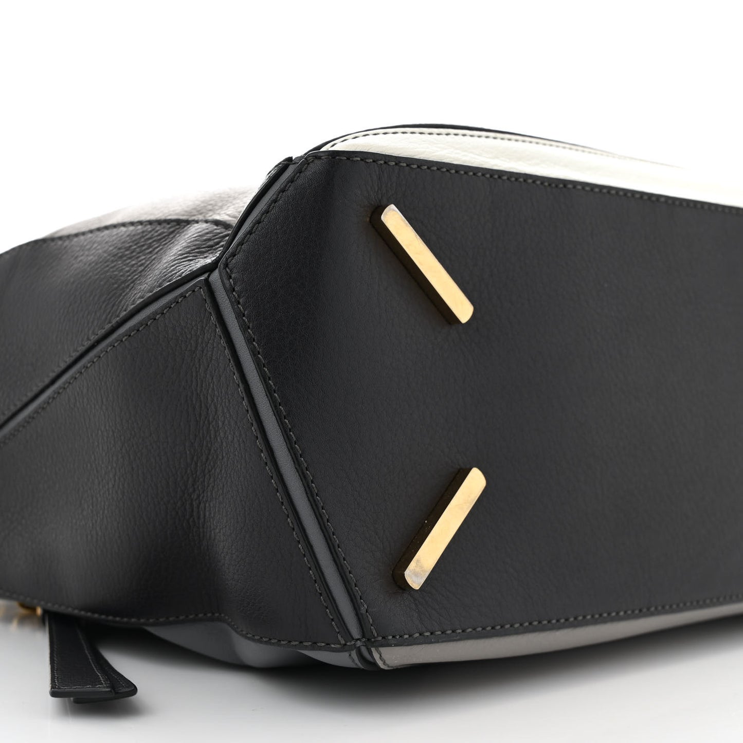 Calfskin Medium Puzzle Bag Grey Multito