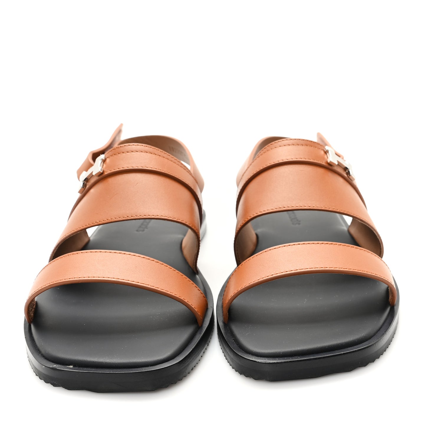 Calfskin Womens Henrio Sandals 40 Naturel
