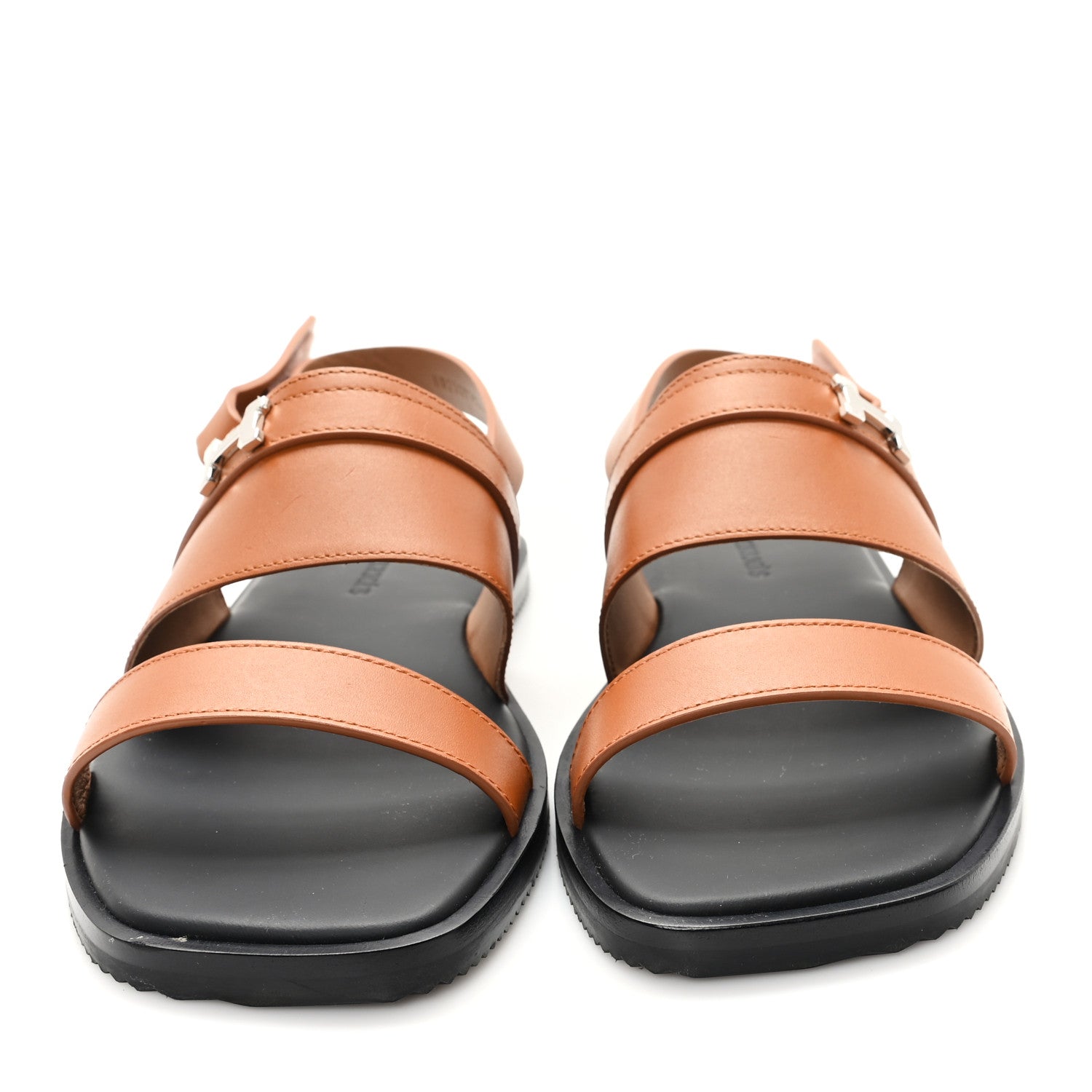Hermes Calfskin Womens Henrio Sandals 40 Naturel 3 of 10
