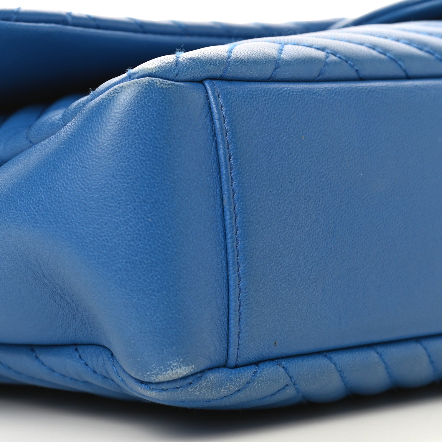 Chanel Lambskin Large CC Crossing Flap Blue 8 of 13