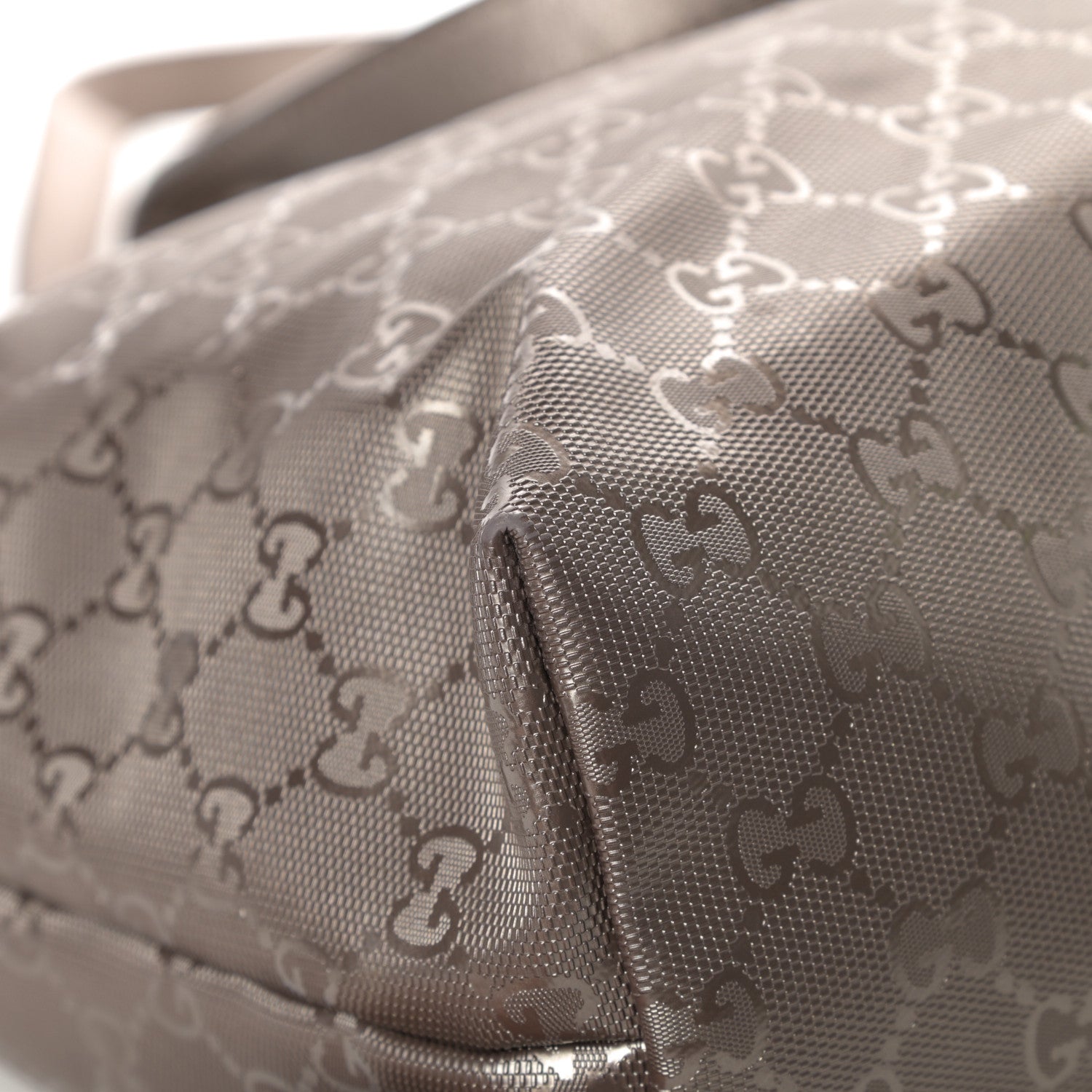 Gucci Imprime Monogram Medium Zippered Shopping Tote Pewter 11 of 20