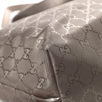 Gucci Imprime Monogram Medium Zippered Shopping Tote Pewter 11 of 20