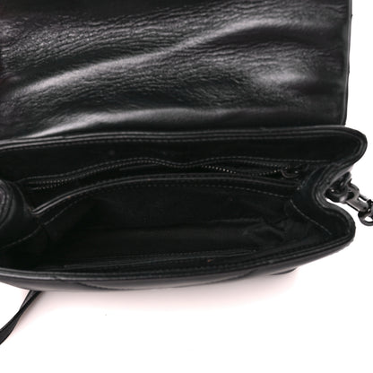 Saint Laurent Calfskin Y Quilted Monogram Monochrome Toy Loulou Crossbody Bag Black 5 of 11