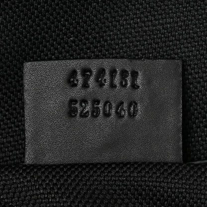 Gucci Soft GG Supreme Calfskin Web Medium Carry On Duffle Bag Black Grey 6 of 18