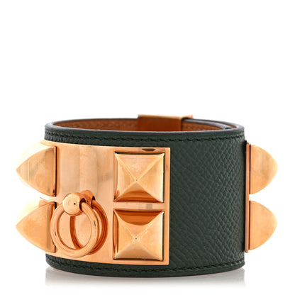 Hermes Epsom Collier De Chien CDC Bracelet S Vert Anglais 1 of 5
