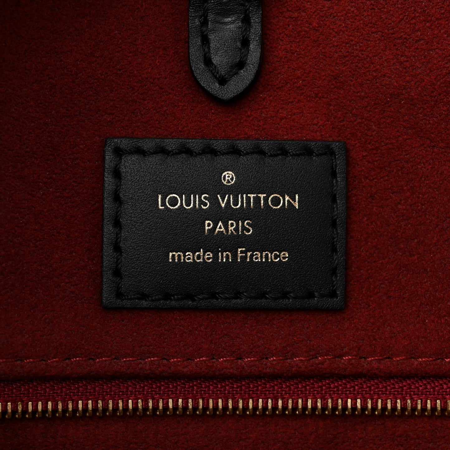 LOUIS VUITTON Empreinte Monogram Giant Onthego MM Black Beige