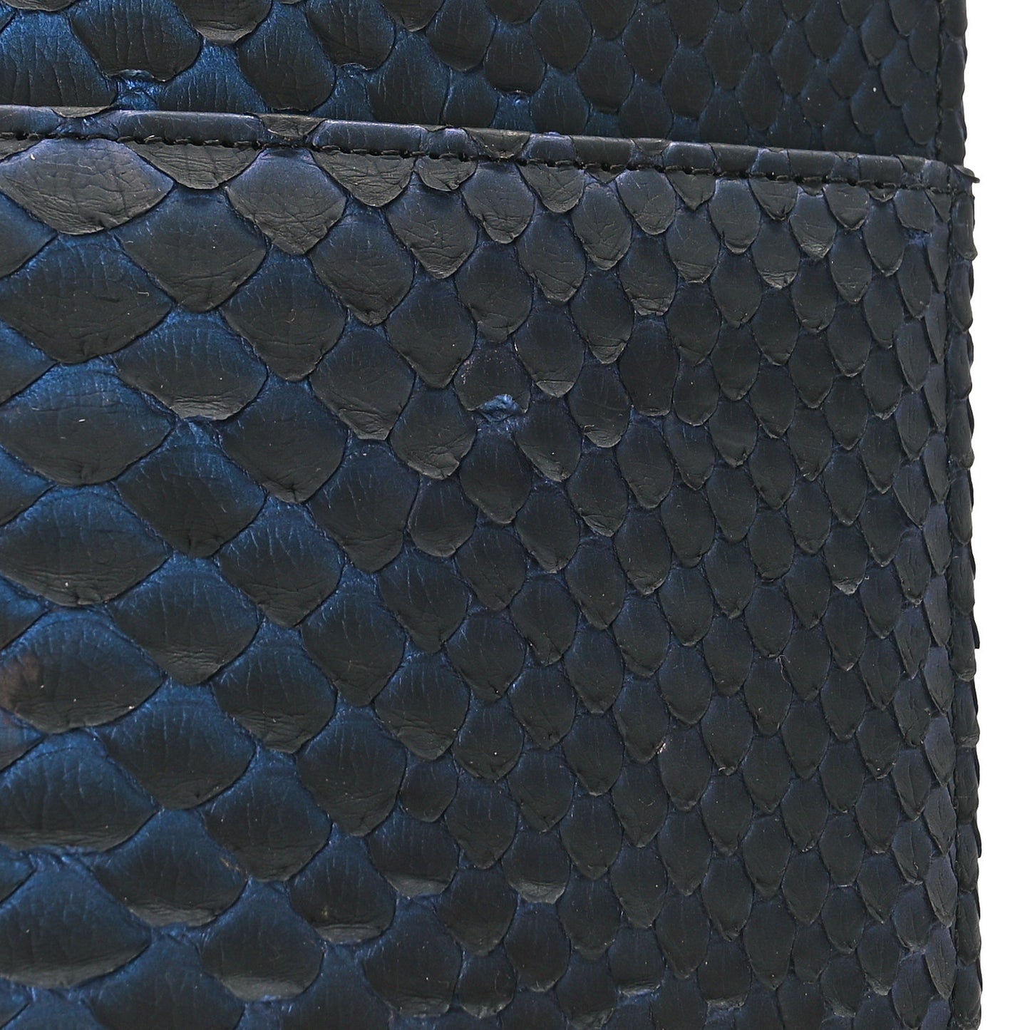 Snakeskin Wallet On Chain WOC Navy