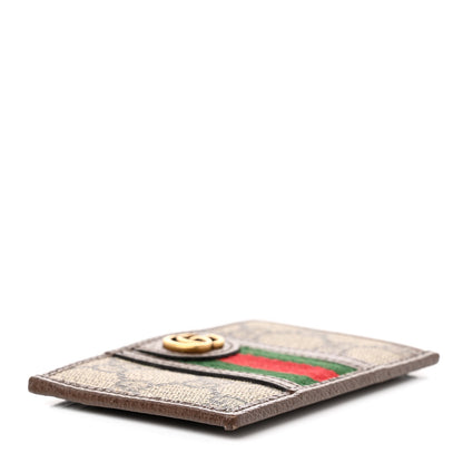Gucci GG Supreme Monogram Ophidia Card Holder Brown 4 of 7