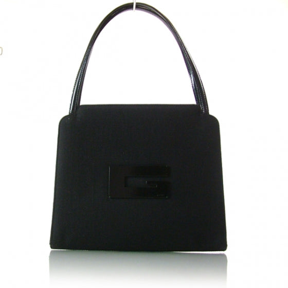 Gucci Nylon Leather Tote Black 1 of 11