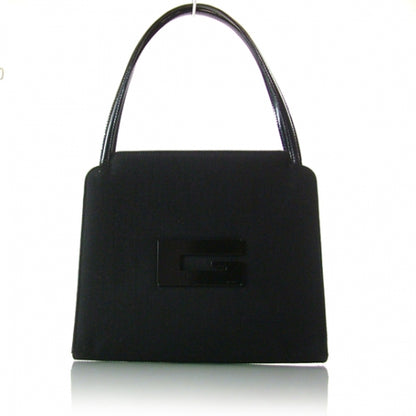 Gucci Nylon Leather Tote Black 1 of 11