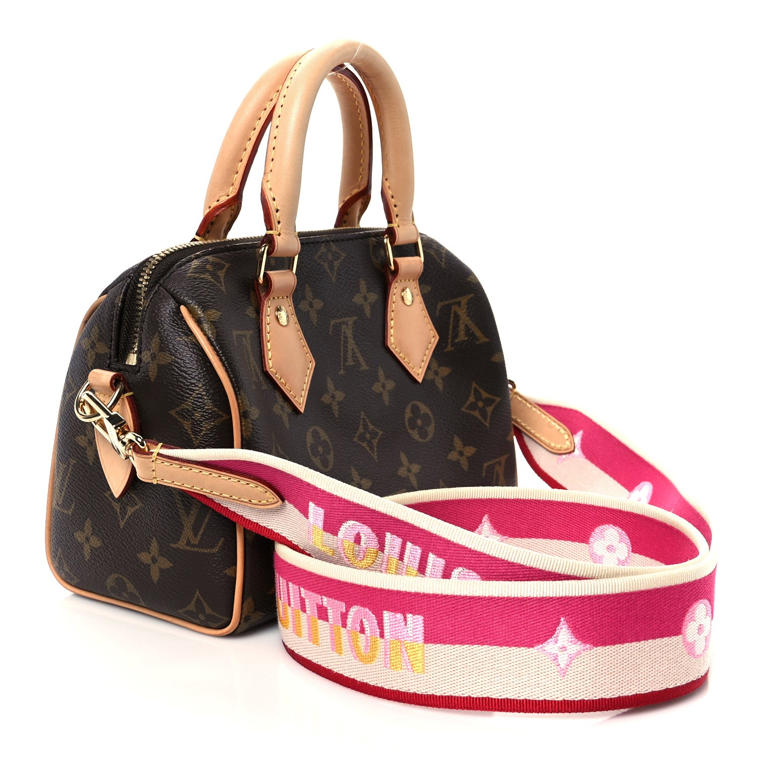 Louis Vuitton Monogram Speedy Bandouliere 20 Fuchsia 3 of 12