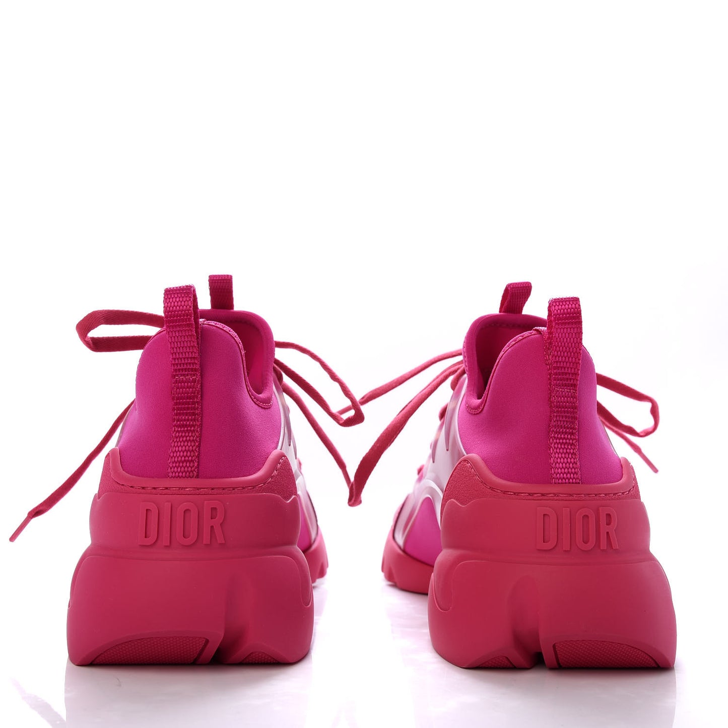 Neoprene Rubber Womens D-Connect Sneakers 37 Fuchsia