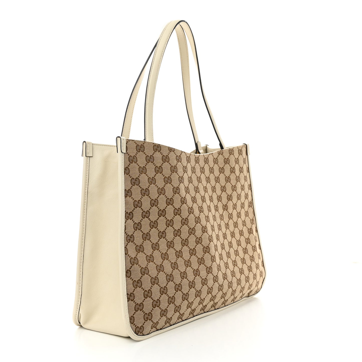 Monogram New Sakai Calfskin Lux Horsebit 1955 Tote Beige Ebony Mystic White