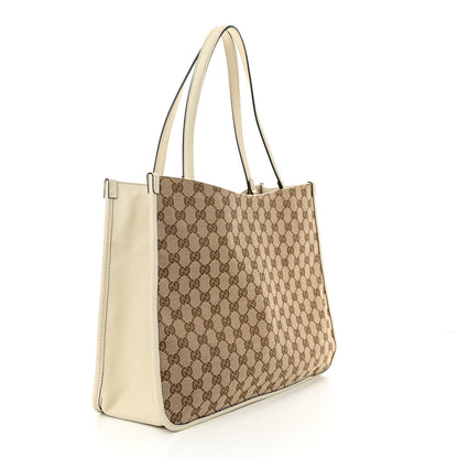 Gucci Monogram New Sakai Calfskin Lux Horsebit 1955 Tote Beige Ebony Mystic White 3 of 12