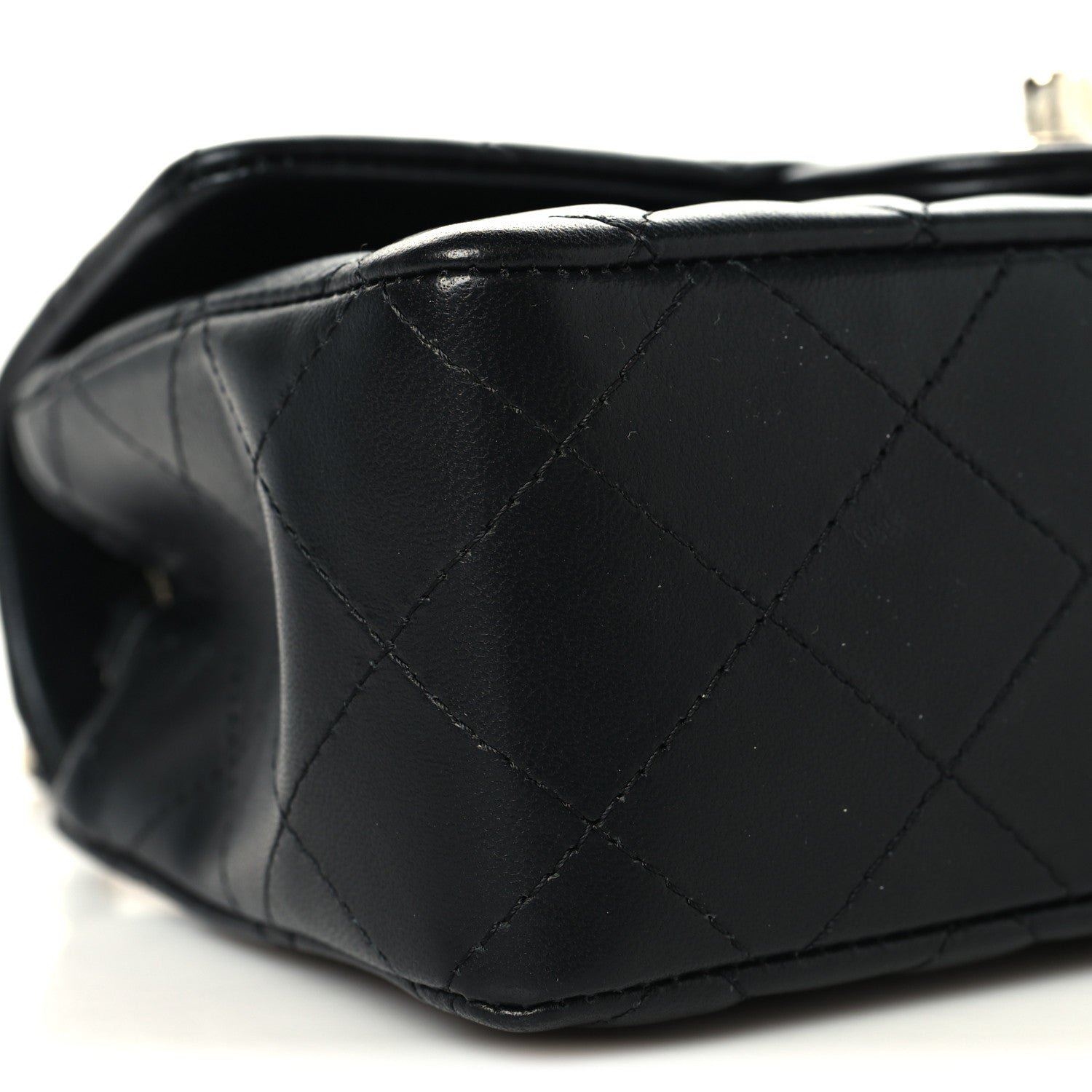 Chanel Lambskin Quilted Mini Rectangular Flap Black 9 of 11