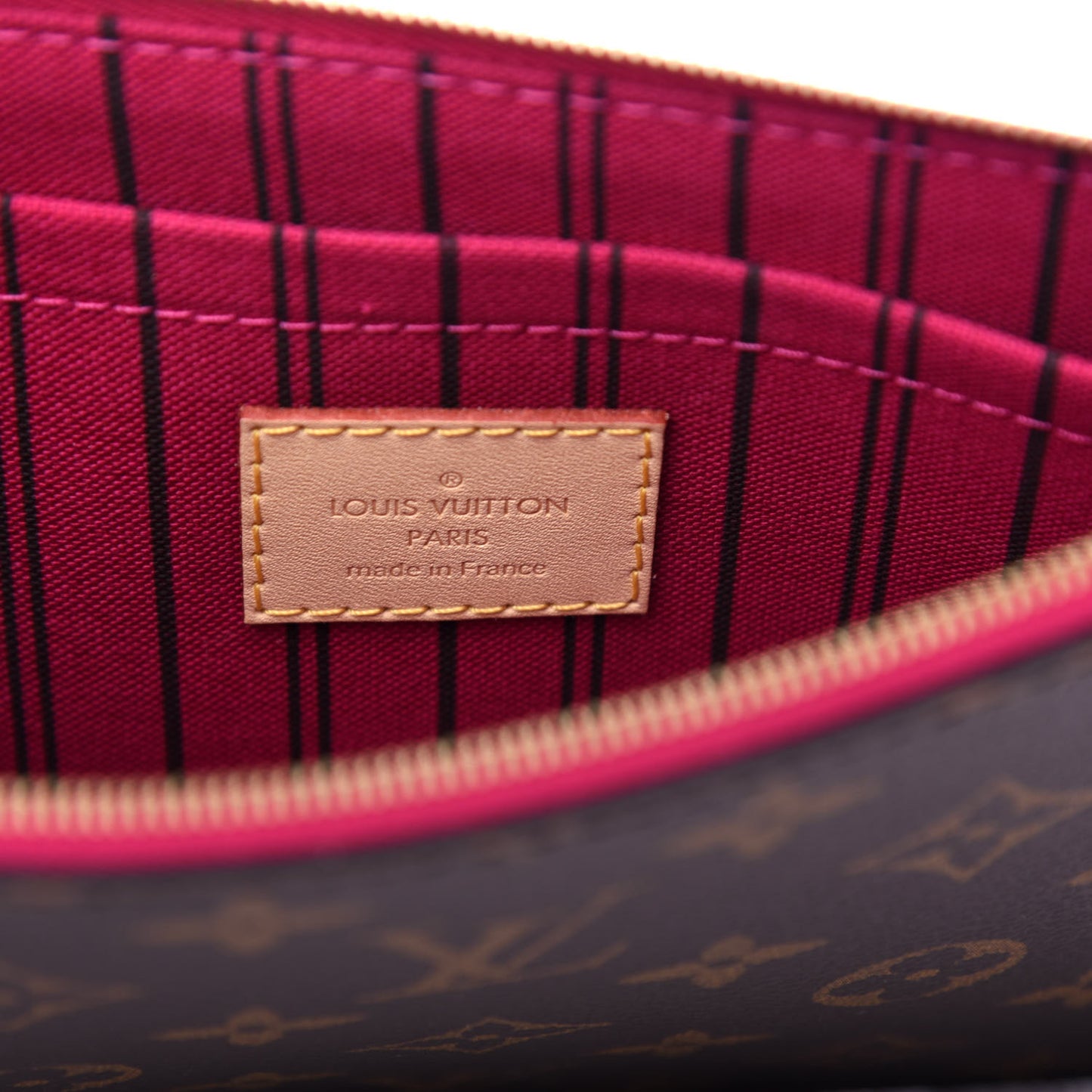 Monogram Neverfull MM GM Pochette Pivoine