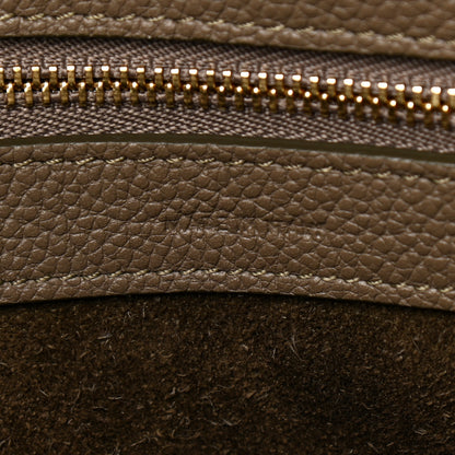 Celine Soft Grained Calfskin Small Belt Cabas Phantom Taupe 7 of 9