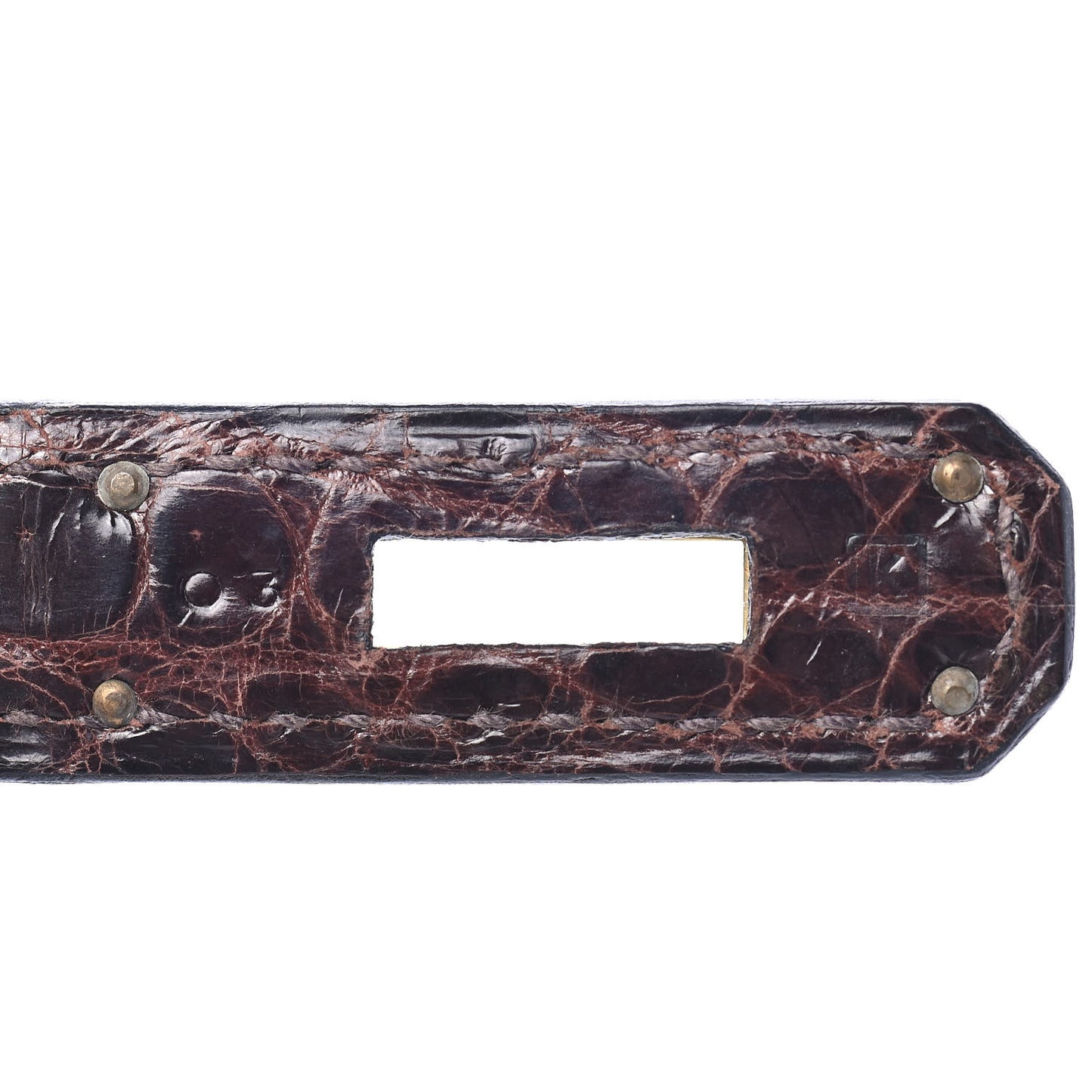 Shiny Porosus Crocodile Birkin 35 Cocoan