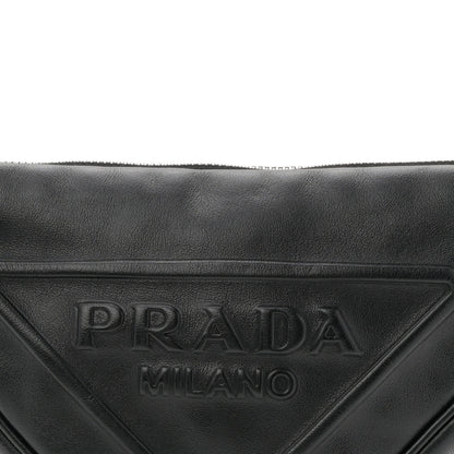 Prada Grace Lux Triangle Shoulder Bag Black 8 of 10