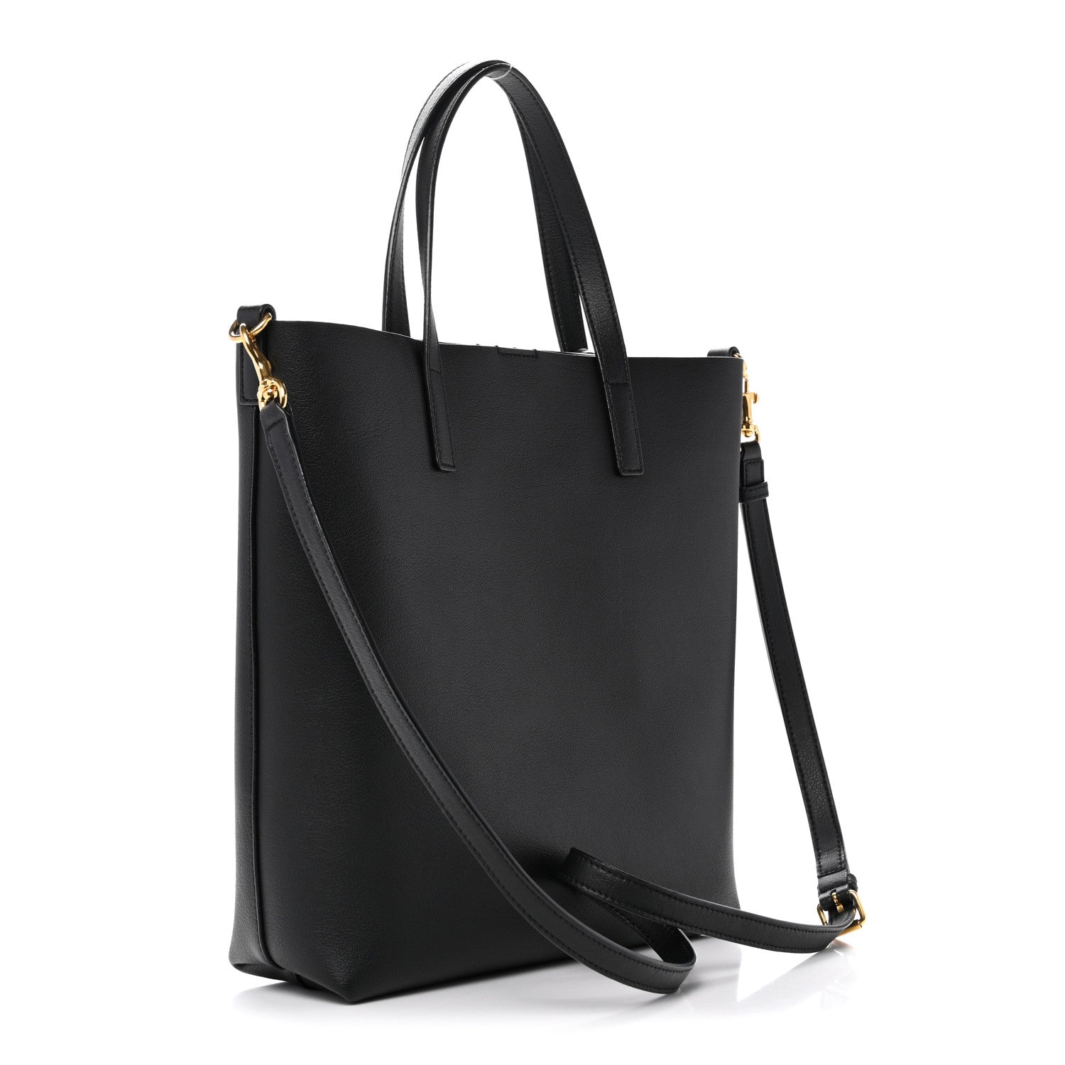 Saint Laurent Calfskin Toy Shopping Tote Black 3 of 11