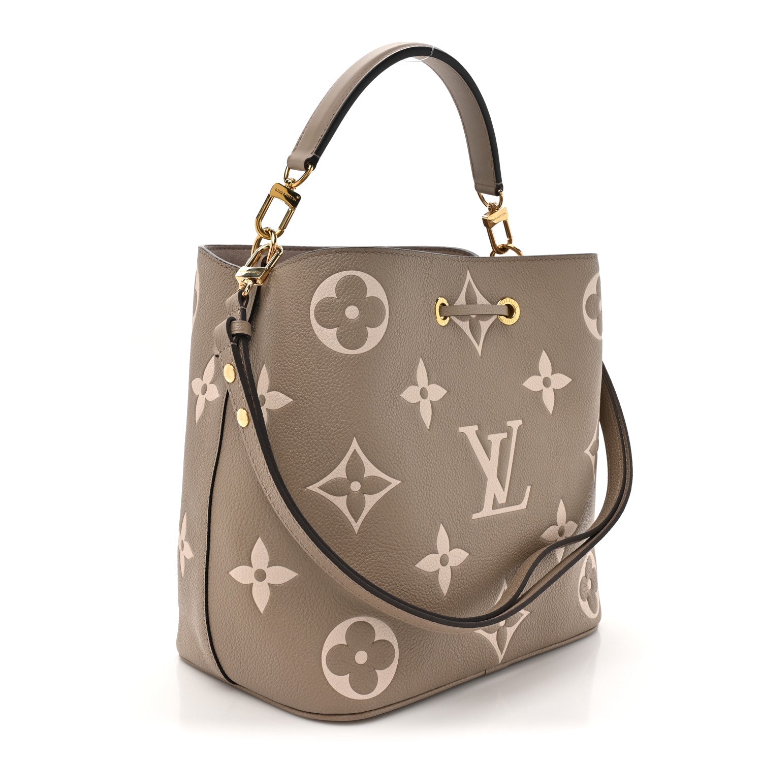 Louis Vuitton Empreinte Monogram Giant Neonoe MM Tourterelle Creme 4 of 11