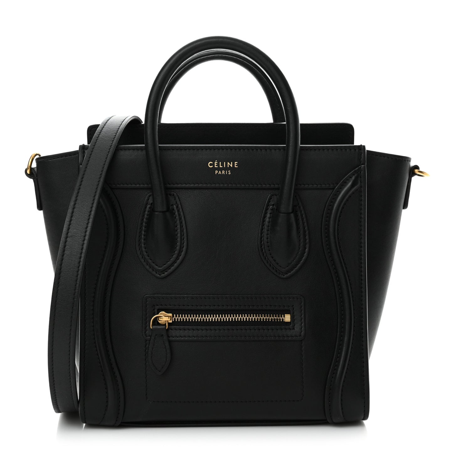 Smooth Calfskin Nano Luggage Black