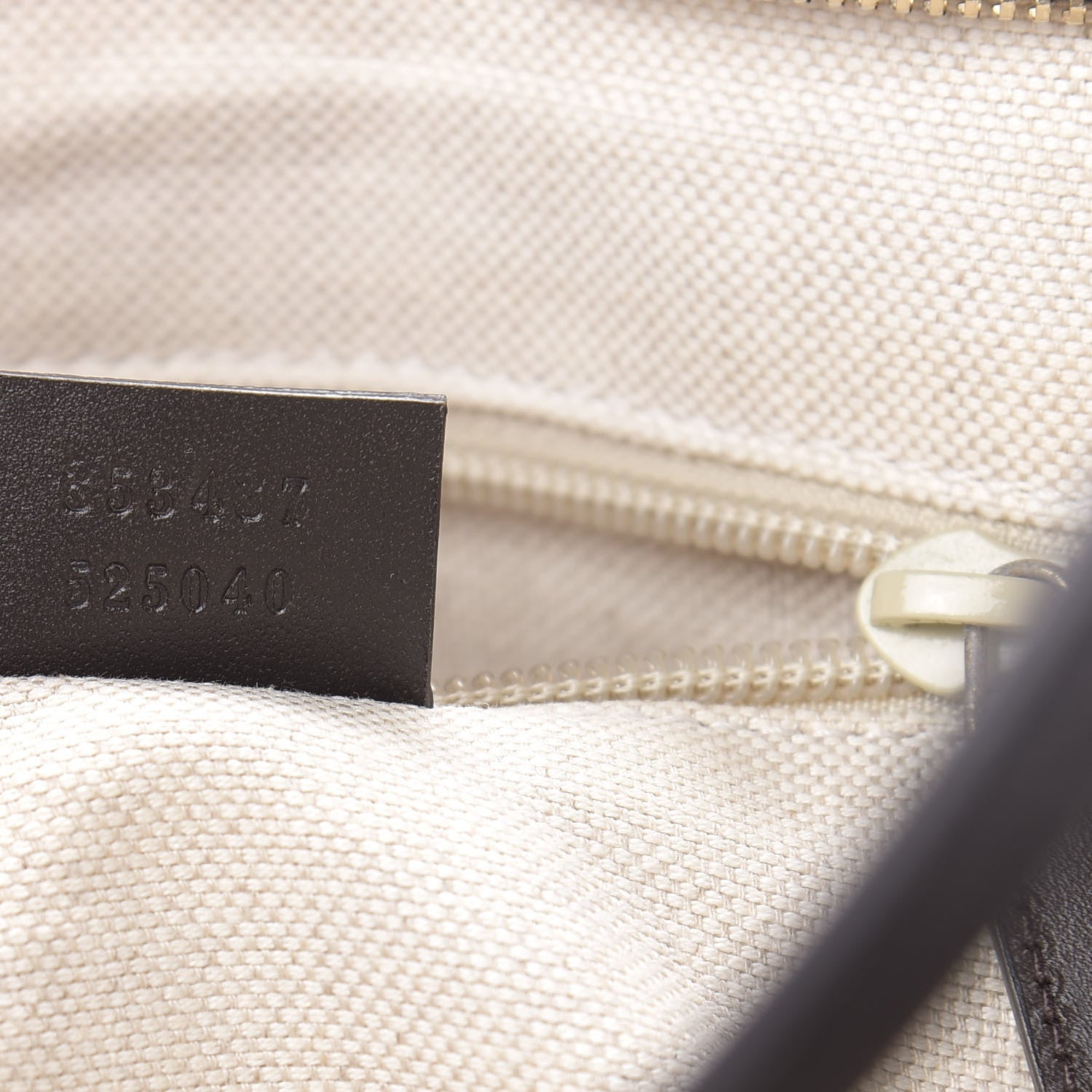 Gucci GG Supreme Monogram Medium Zippered Tote Dark Brown 7 of 13
