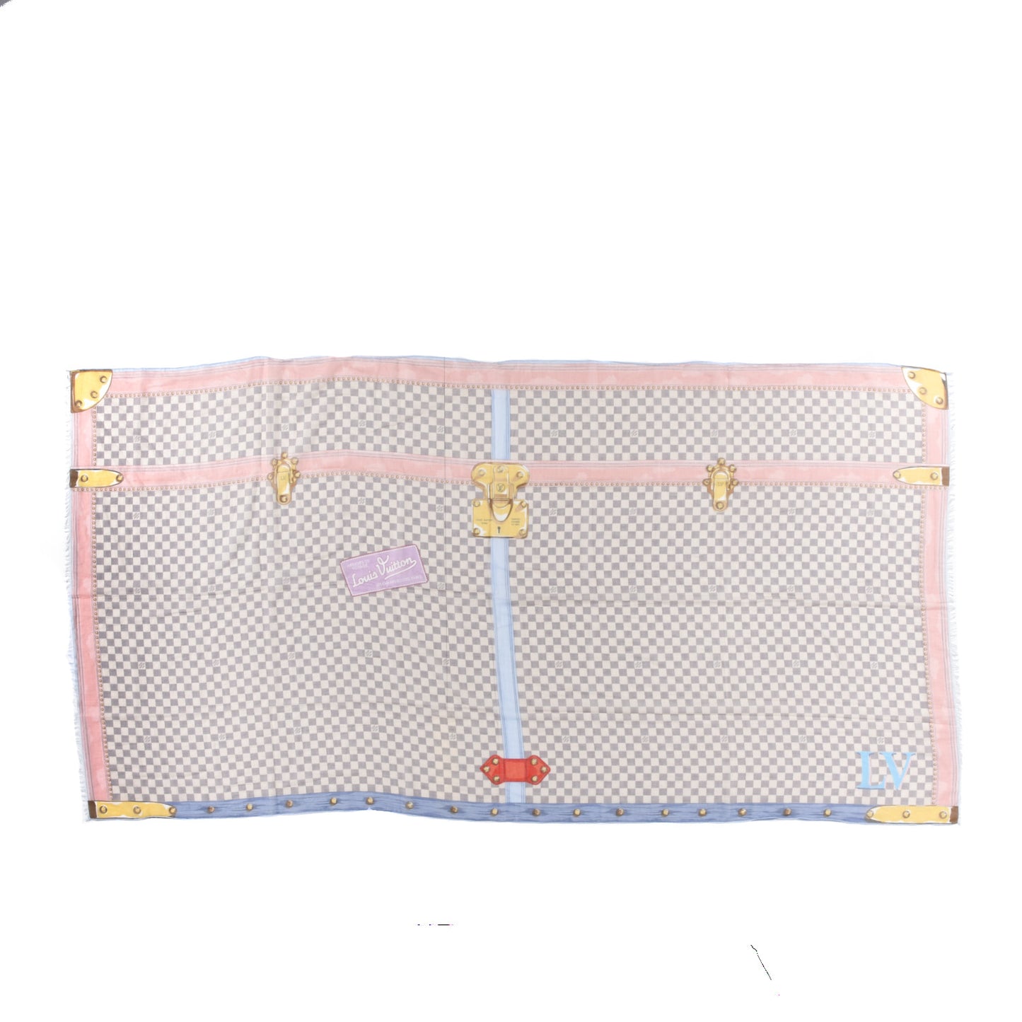 Cotton Damier Azur Summer Trunk Bandana Scarf