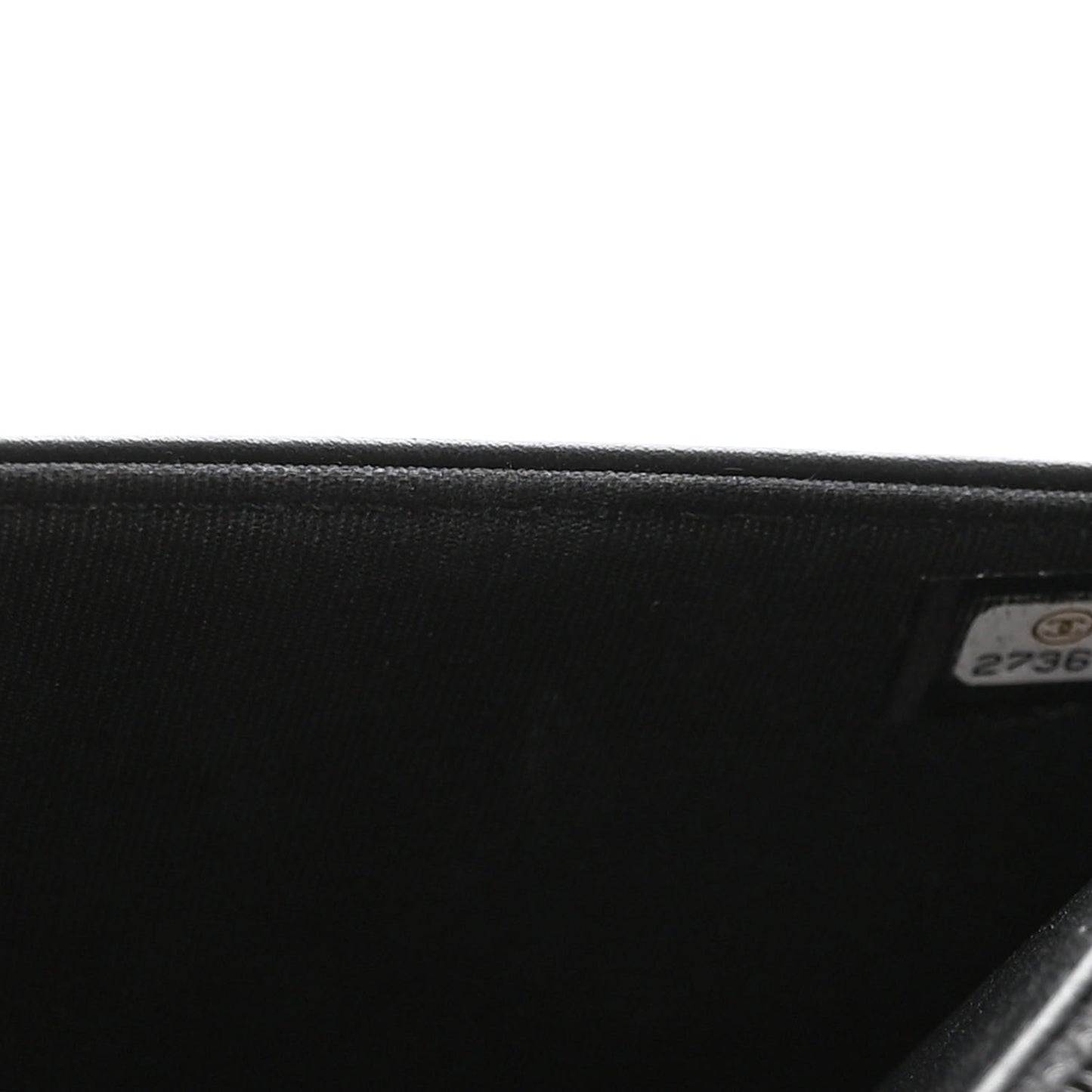 Caviar Quilted Boy Wallet On Chain WOC Black