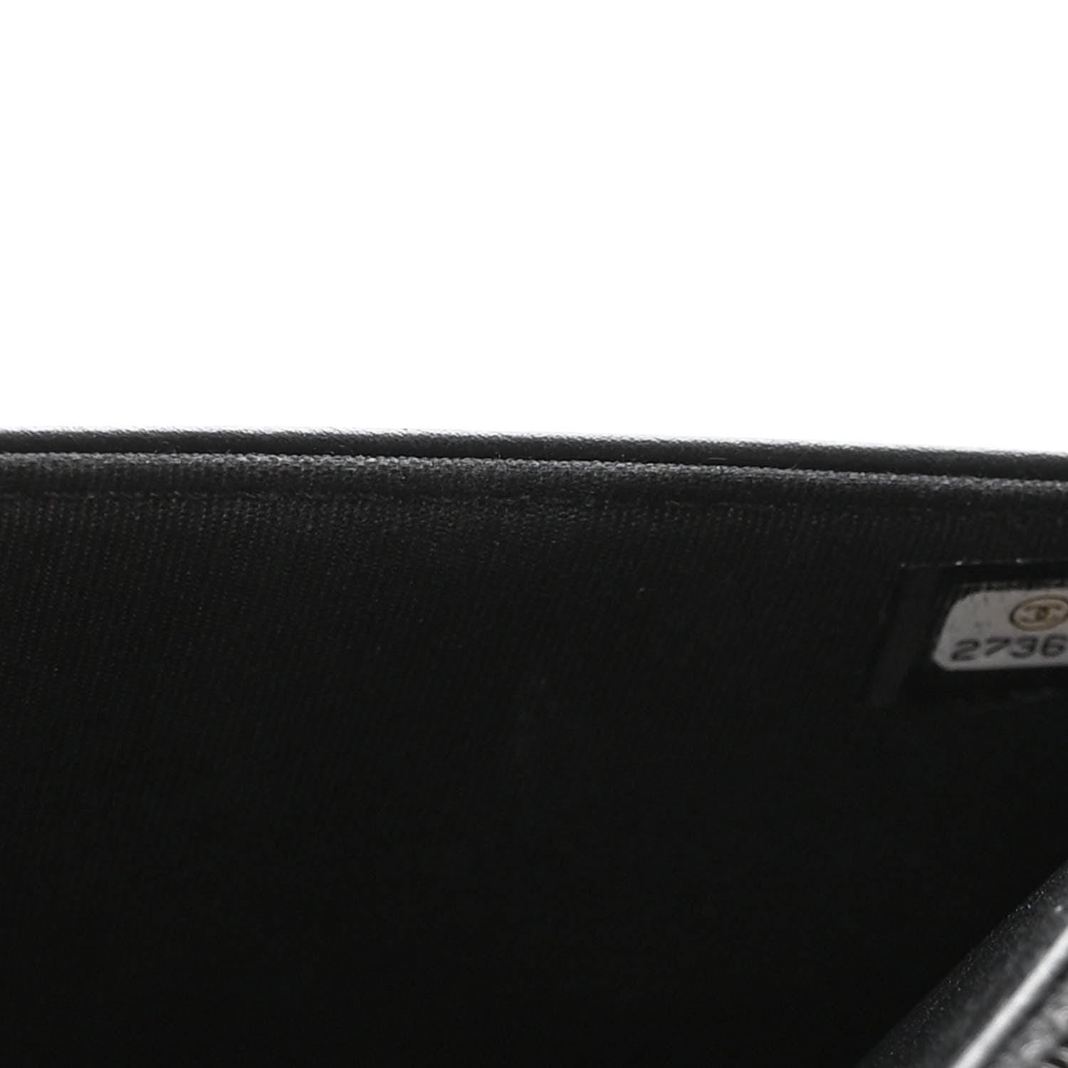 Chanel Caviar Quilted Boy Wallet On Chain WOC Black 8 of 14