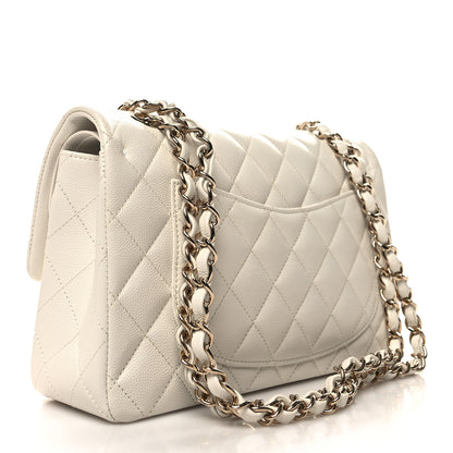 Chanel Caviar Quilted Small Double Flap White 3 of 10
