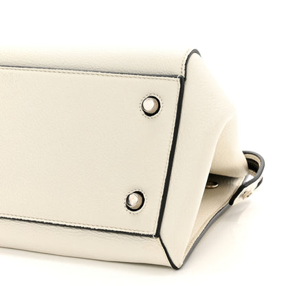 Celine Grained Calfskin Medium Edge Shoulder Bag White 9 of 13