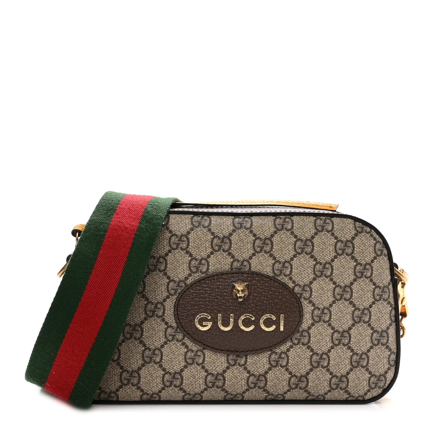 GG Supreme Monogram Web Neo Vintage Shoulder Bag Beige New Acero Crop