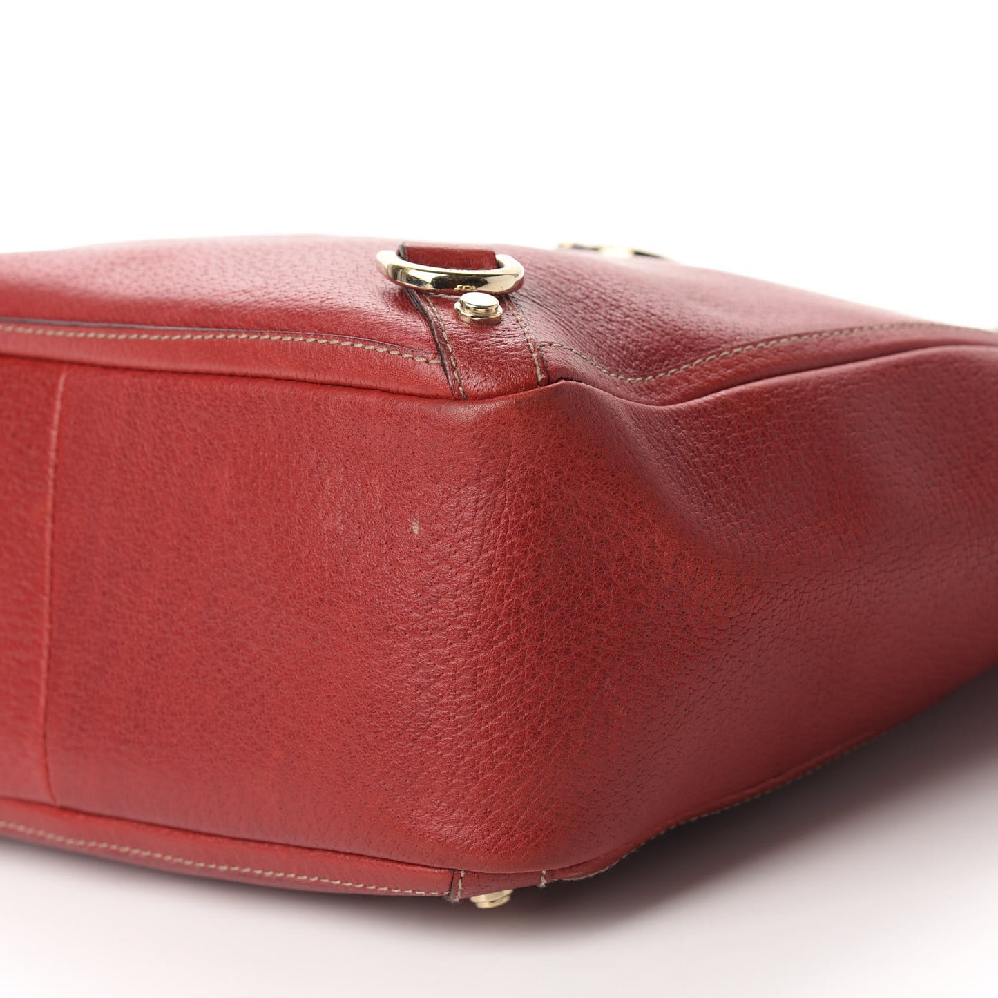 Calfskin Small Abbey Tote Red