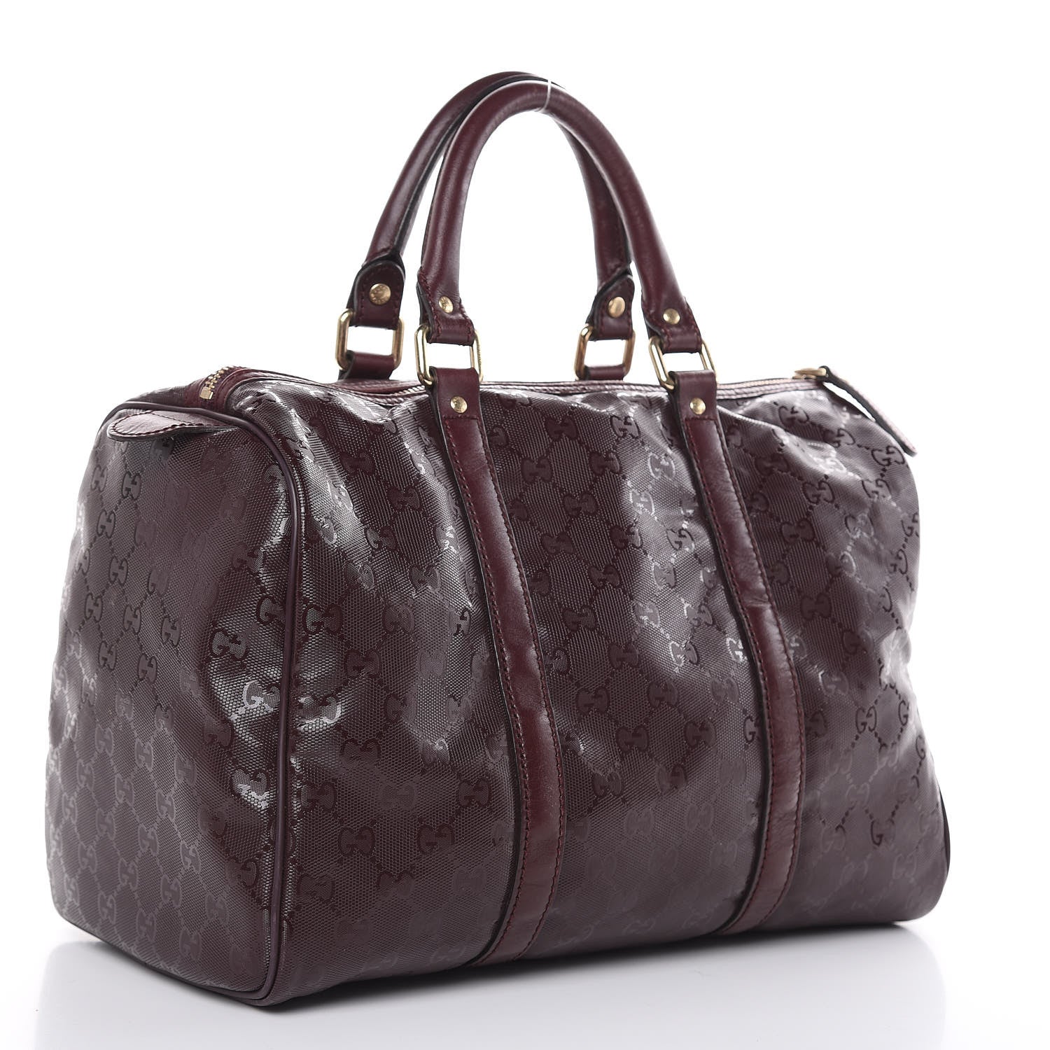 Gucci Imprime Monogram Medium Joy Boston Bordeaux 3 of 15