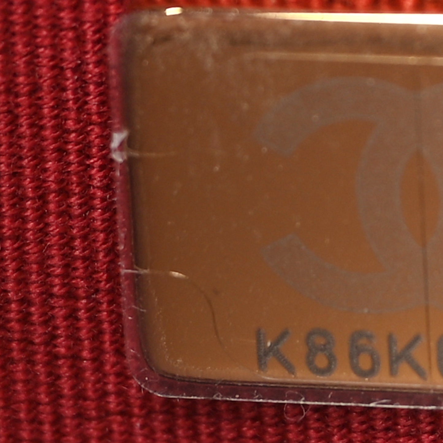 Calfskin Quilted Small Charms Backpack Red