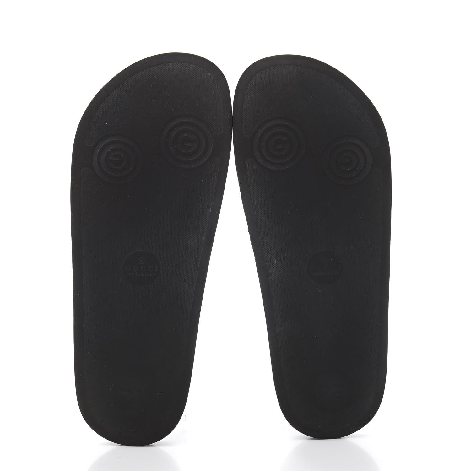Gucci Rubber GG Monogram Mens Slide Sandals 8 Black 5 of 8