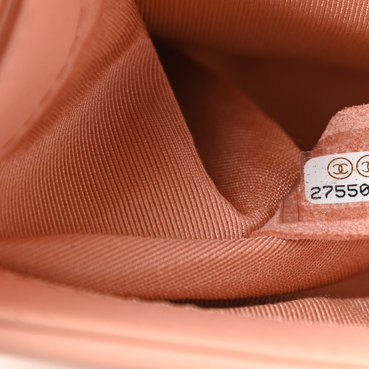 Chanel Lambskin Chevron Quilted Medium Boy Flap Light Pink 9 of 10