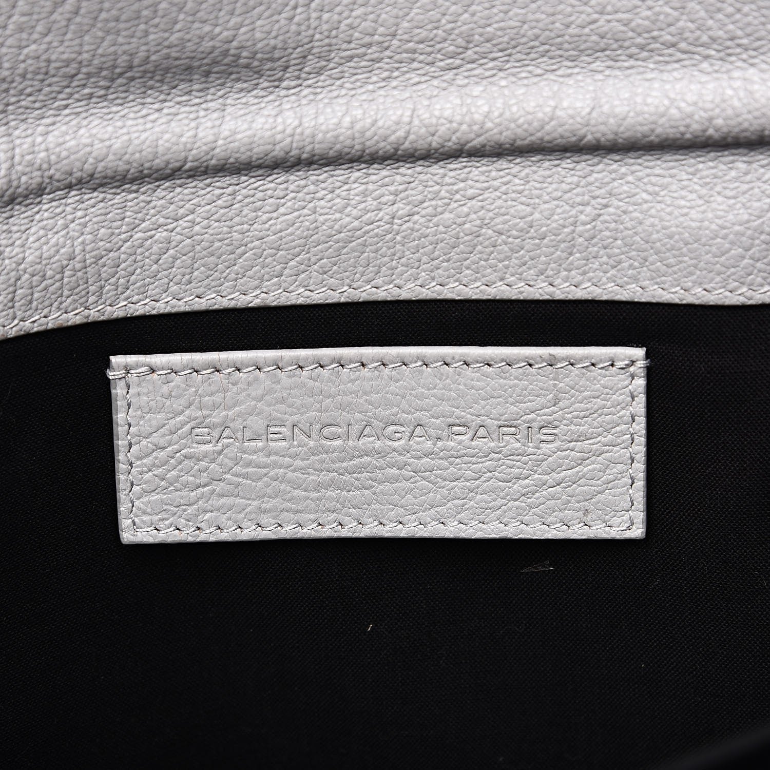 Balenciaga Agneau Giant 12 Gold Hardware Envelope Clutch Gris Ciment 6 of 11