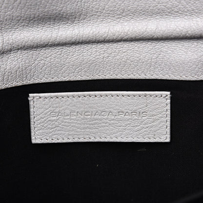Balenciaga Agneau Giant 12 Gold Hardware Envelope Clutch Gris Ciment 6 of 11