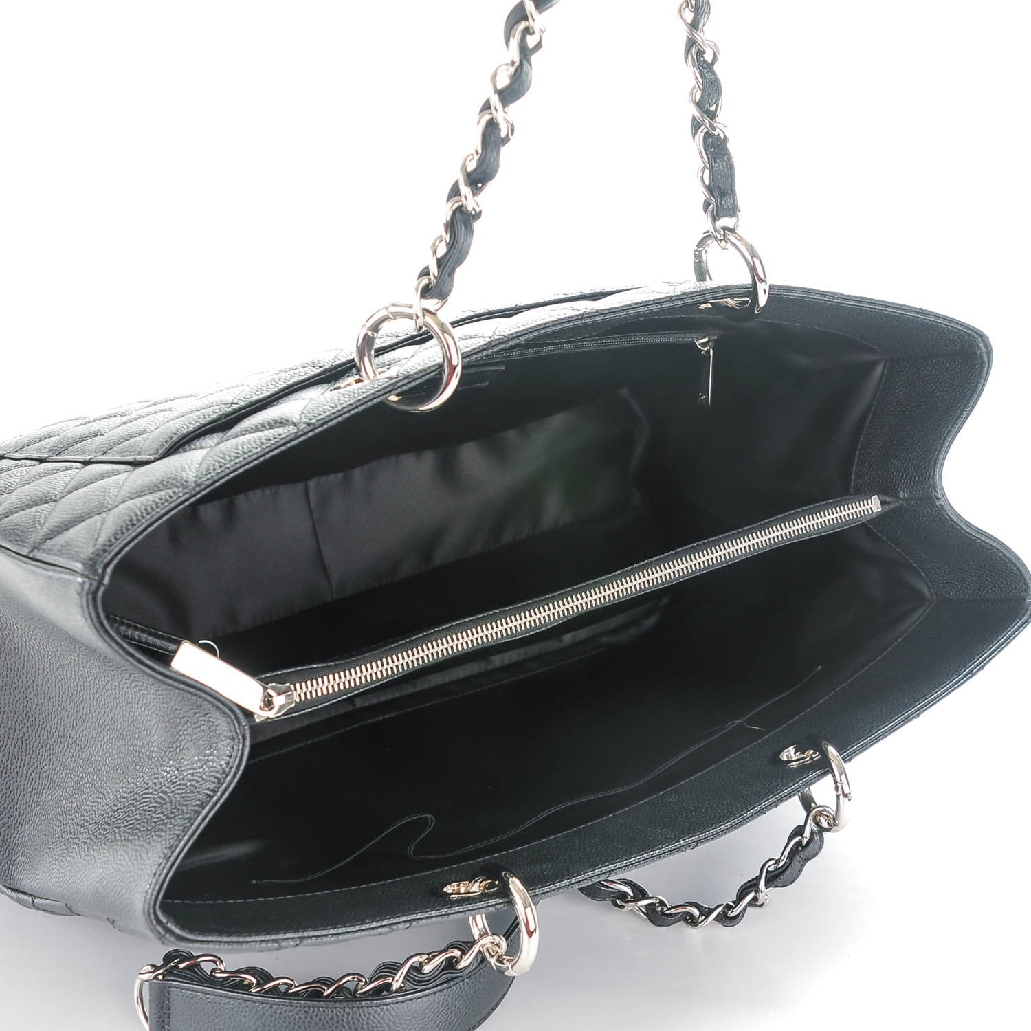 Chanel Caviar Quilted XL Grand Shopping Tote GST Black 5 of 7