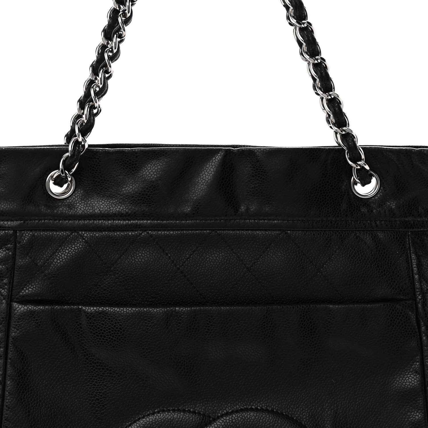 Chanel Soft Caviar Large Timeless CC Shopping Tote Black 8 of 11
