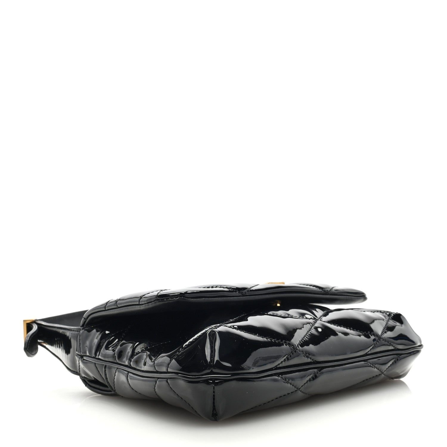 Saint Laurent Patent Quilted Le 57 Diamond Shoulder Bag Black 4 of 8