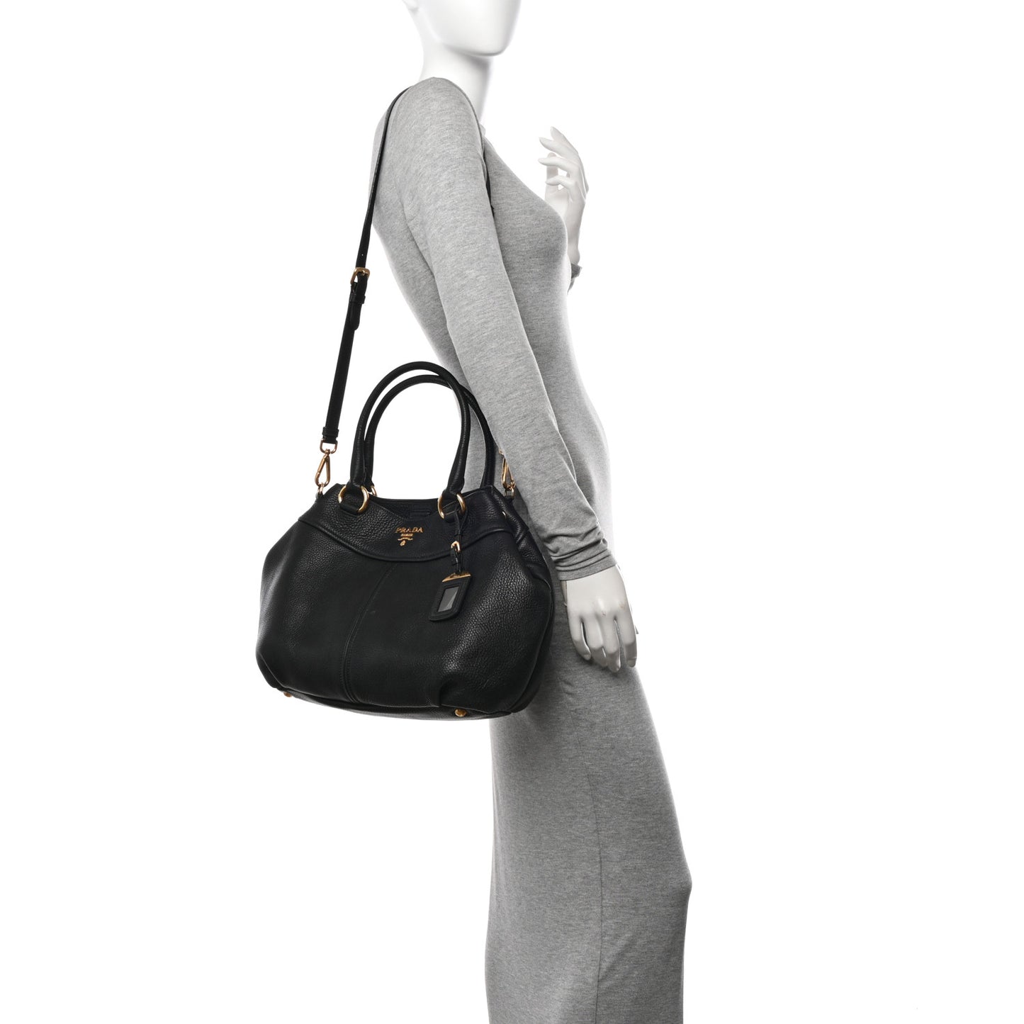 Vitello Daino Tote Daino Tote Black