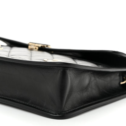 Chanel Aged Calfskin Charms Flap Bag Black 10 of 11