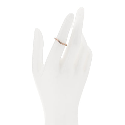 Cartier 18K Pink Gold Diamond Ballerine Wedding Band Ring 51 5.75 2 of 5