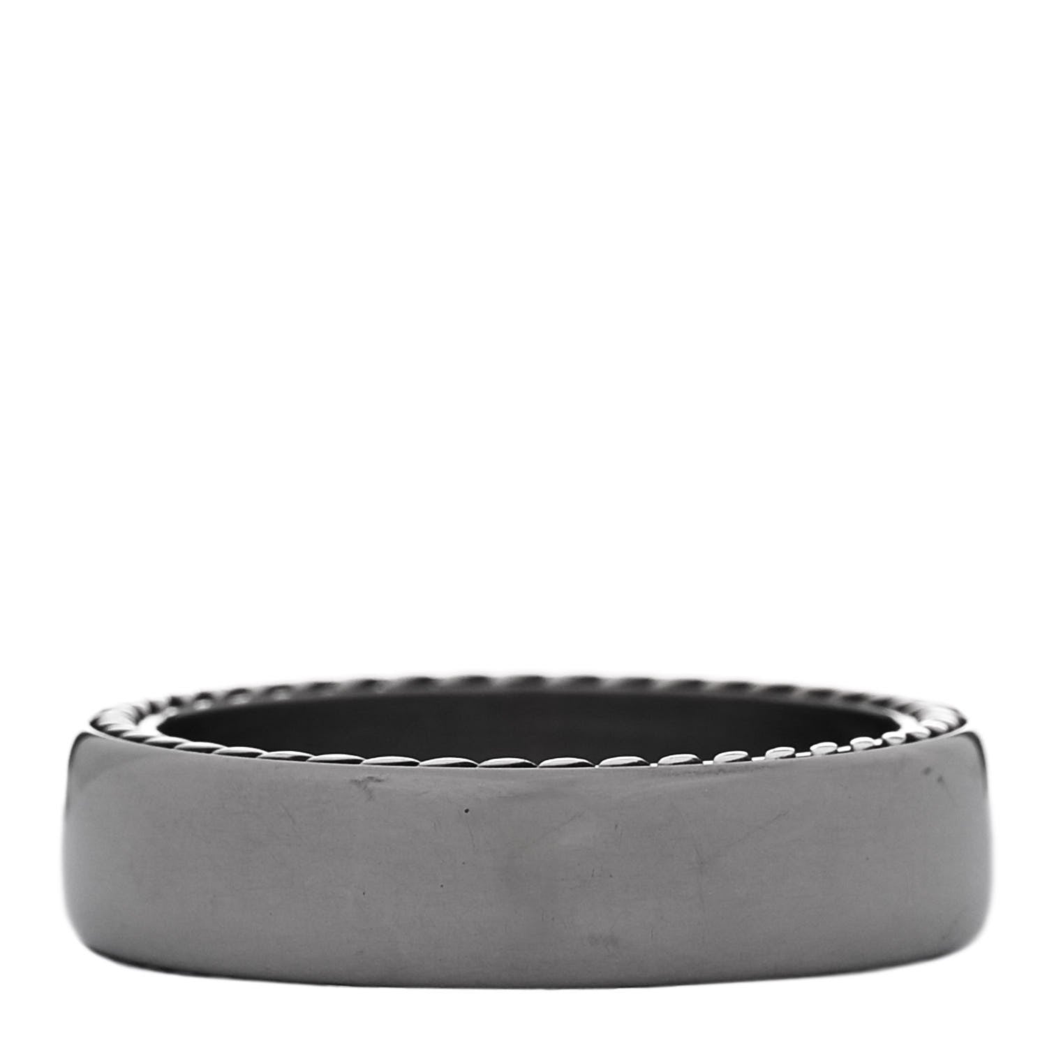 David Yurman Titanium Sterling Silver 6mm Streamline Band Ring 63 10.25 1 of 5