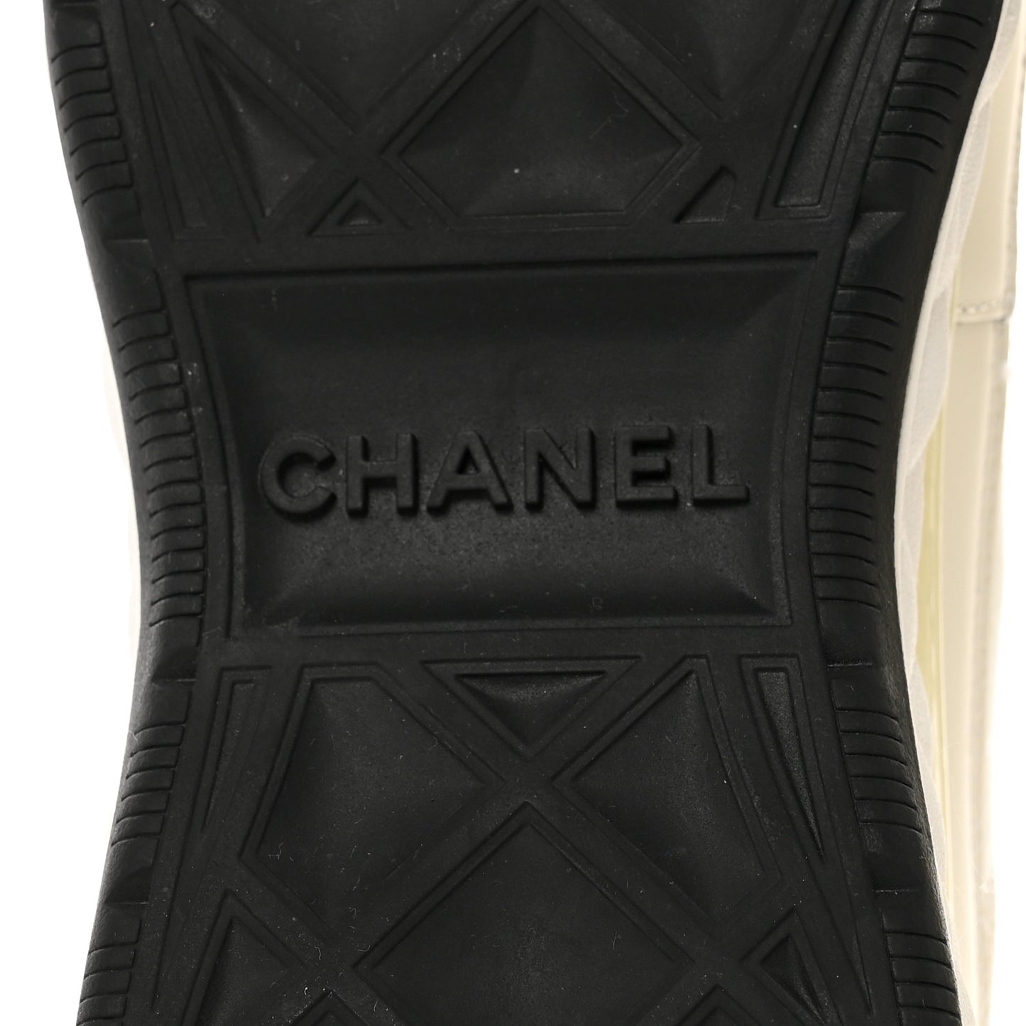Velvet Calfskin Mixed Fibers CC Sneakers 40.5 Ivory Black